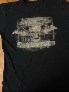 Avenged Sevenfold Black Graphic Skull Tee - Men's Short Sleeve Band Shirt